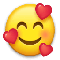 Smiling Face with Hearts emoji on LG